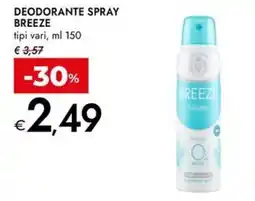 Bennet Deodorante spray BREEZE offerta