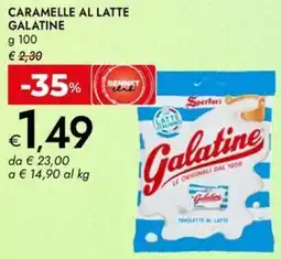 Bennet Caramelle al latte galatine Sperfari offerta
