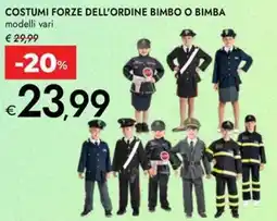 Bennet Costumi forze dell'ordine bimbo o bimba offerta