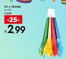 Bennet Kit 4 trombe 25 cm offerta