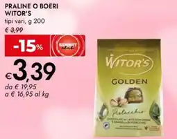 Bennet Praline o boeri WITOR'S offerta