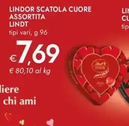 Bennet Lindor lindor scatola cuore LINDT offerta