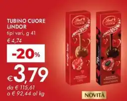 Bennet Tubino cuore lindor LINDT offerta