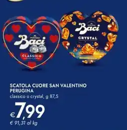 Bennet Scatola cuore san valentino PERUGINA offerta