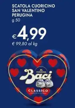 Bennet Scatola cuoricino san valentino perugina NESTLÉ offerta
