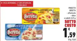 Conad Superstore Pancetta BERETTA offerta