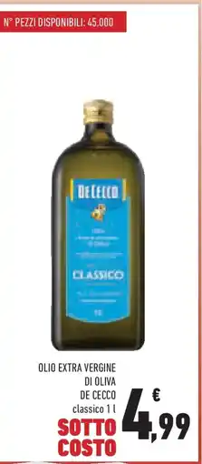 Conad Superstore Olio extra vergine di oliva DE CECCO offerta