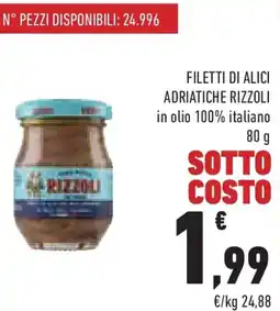 Conad Superstore Filetti di alici adriatiche RIZZOLI offerta