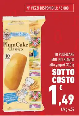 Conad Superstore 10 plumcake MULINO BIANCO offerta