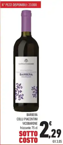 Conad Superstore Barbera colli piacentini VICOBARONE offerta