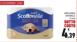 Conad Superstore Carta igienica SCOTTONELLE 12 rotoli offerta