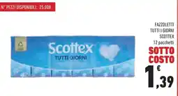 Conad Superstore Fazzoletti tutti i giorni SCOTTEX offerta
