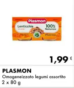 Iper Tosano PLASMON Omogeneizzato legumi assortito offerta