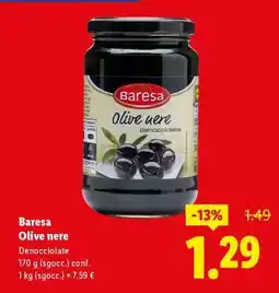 Lidl Baresa Olive nere offerta