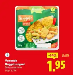 Lidl Vemondo Nuggets vegani offerta