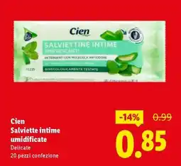 Lidl Cien Salviette intime umidificate offerta