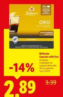 Lidl Bellarom Capsule caffè Oro offerta