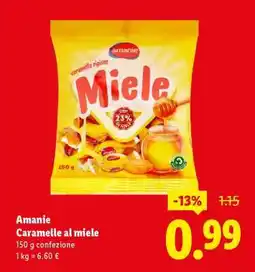 Lidl Amanie Caramelle al miele offerta