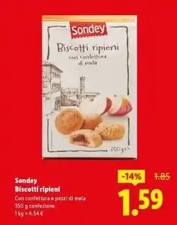 Lidl Sondey Biscotti ripieni offerta