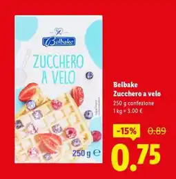 Lidl Belbake Zucchero a velo offerta