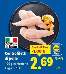 Lidl Controfiletti di pollo offerta