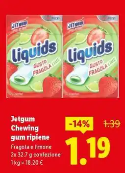 Lidl Jetgum Chewing gum ripiene offerta