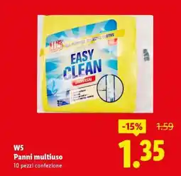Lidl W5 Panni multiuso offerta