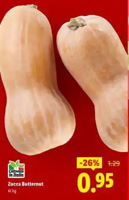 Lidl Zucca Butternut offerta