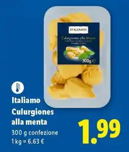 Lidl Italiamo Culurgiones alla menta offerta