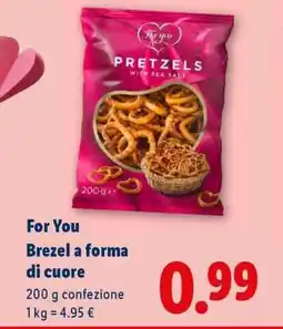 Lidl For You Brezel a forma di cuore offerta