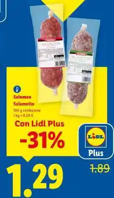 Lidl Salumeo Salametto offerta