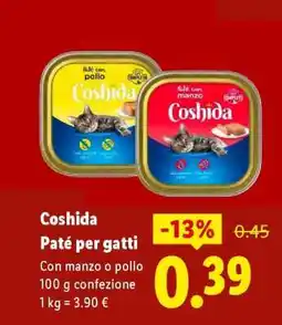 Lidl Coshida Patè per gatti offerta