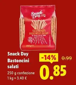 Lidl Snack Day Bastoncini salati offerta