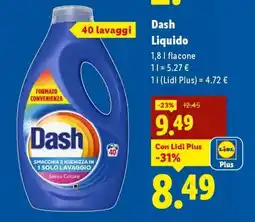 Lidl DASH LIQUIDO offerta