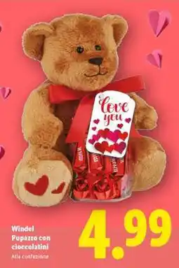 Lidl Windel Pupazzo con cioccolatini offerta