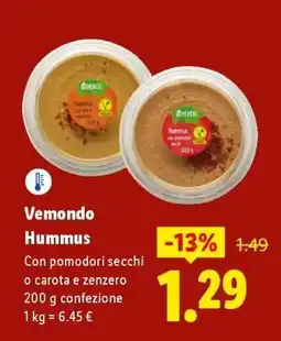 Lidl Vemondo Hummus offerta