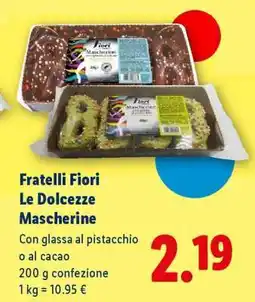 Lidl Fratelli Fiori Le Dolcezze Mascherine offerta