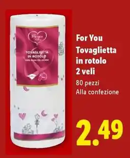 Lidl For You Tovaglietta in rotolo offerta