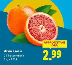 Lidl Arance Rosse offerta