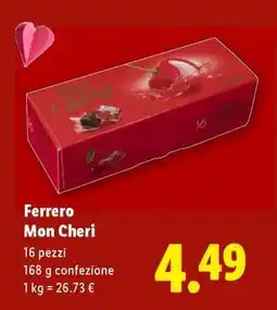 Lidl FERRERO MON CHERI offerta