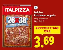 Lidl Italpizza Pizza tonno e cipolle offerta
