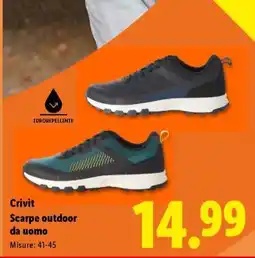 Lidl Crivit Scarpe outdoor da uomo offerta