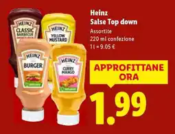 Lidl Heinz Salse Top down offerta