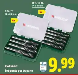 Lidl Parkside Set punte per trapano offerta