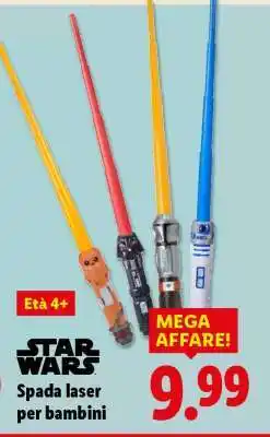 Lidl Star Wars Spada laser per bambini offerta