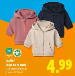 Lidl Lupilu Felpa da neonati offerta
