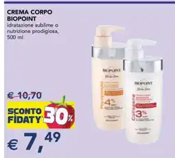 Esselunga Crema Corpo Biopoint offerta