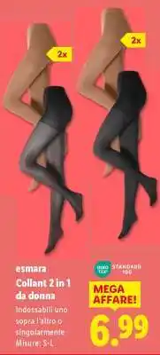 Lidl esmara Collant 2 in 1 da donna offerta