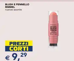 Esselunga BLUSH E PENNELLO RIMMEL offerta