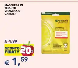 Esselunga MASCHERA IN TESSUTO VITAMINA C GARNIER offerta